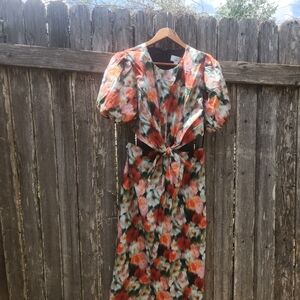 J. Crew Liberty Lazy Hazy Floral Cutout Dress